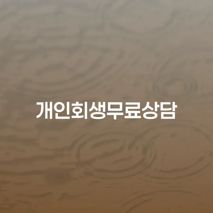 개인회생서류 빚갚는 방법 잘 하는 법무법인