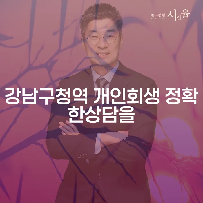 강남구청역 개인회생 정확한상담을