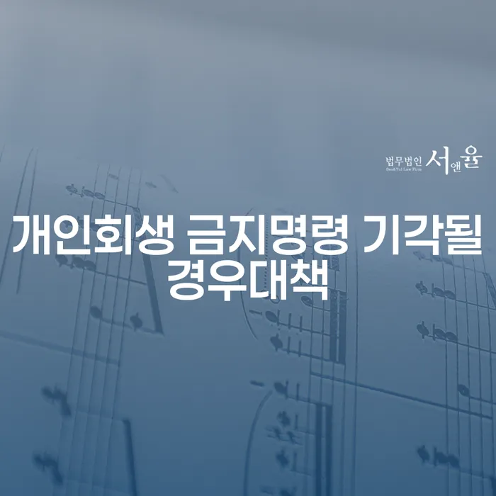 개인회생 금지명령이 기각되었다면? 대책과 해결 방안을 알아보세요!